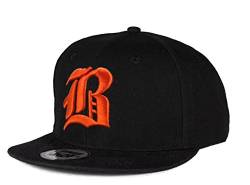 Damen new baseballhysterese cap flexfit gothic letter b trucker hat caps snapback mfaz morefaz ltd b schwarz orange einheitsgröße von morefaz