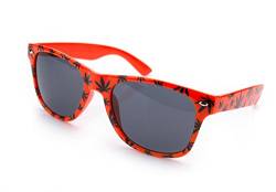 NEW Damen Herren UNISEX 420 Sonnenbrille Brille Weed Ganja UV400 Morefaz(TM) (Orange ) von morefaz