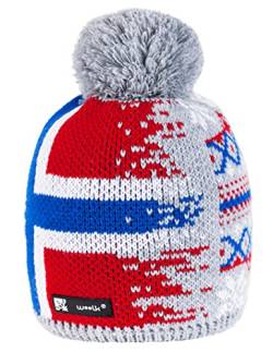 NORDIC Wurm Winter Beanie Mütze mit Ponpon Damen Herren HAT HATS SKI Snowboard Morefazltd (TM) (Nordic 44) von morefaz