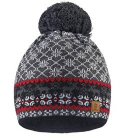 NORDIC Wurm Winter Beanie Mütze mit Ponpon Damen Herren HAT HATS SKI Snowboard Morefazltd (TM) (Nordic 46) von morefaz