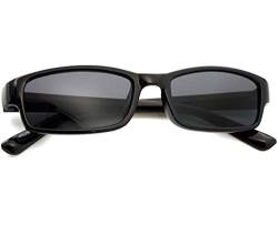 morefaz Damen Herren Lesebrille Sonnenbrille +1.5 +2.0 +3.0 +4.0 Slim Sun Readers Perfekt für den Urlaub Retro Vintage Brille MFAZ Ltd (+1.00 Sun, Black) von morefaz