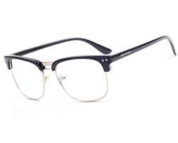 morefaz New Unisex (Damen Herren) Retro schwarz Lesebrille Brille +1.0 +1.5 +2.0 +2.5 Reading Glasses (TM) (+2.00 Retro Black) von morefaz
