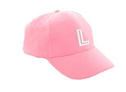 morefaz Unisex Jungen Mädchen Mütze Baseball Cap Rosa Marineblau Hut Kinder Kappe Alphabet A-Z TM Hat L von morefaz