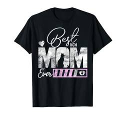 Lustige Vintage New Mom ever Katze neues Baby Mädchen für Mama T-Shirt von mother's day
