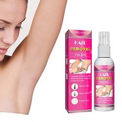 2023 New Junrinogin Semi-permanent Hair Removal Spray, Schmerzfreies Haarentfernungsspray, Stop Hair Growth Inhibitor Remover Cream, Painless Hair Remover (20ml, Rosa) von mugeleen