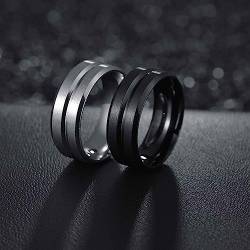 Magnetfeldtherapie Ringe, Detox Lymphat Ringe, Mode Magnetisches Therapie-Ring Für Frauen und Männer, Elegantes Gewichtsverlust Ring, Lymphdrainage Magnetring (11, Schwarz) von mugeleen