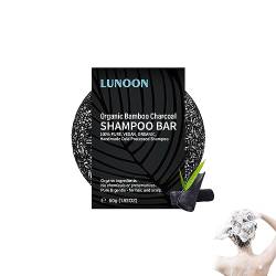 Organic Bamboo Charcoal Shampoo Bar, Spartan - Gray Hair Reverse Bar, Grau Glanz Seife, Grau Glanz Haar Revitalisierungsbar, Solid Shampoo Bar, Natürliche Bamboo Charcoal Shampoo Seife (1PC) von mugeleen