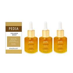 Pedia Advanced Collagen Boost Anti-Aging-Serum, Deep Anti Wrinkle Essence, HyaluronsäUre Und Aufhellendes Vitamin C, Kollagen Anti-Aging Essenz, Fortschrittliche Tiefe Anti-Falten Essenz (3PCS) von mugeleen