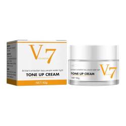 V7 Moisturizing Tone-up Cream, V7 Deep Hydration Cream, Aufhellende Gesichtscreme, Feuchtigkeitsspendende Tonisierungscreme, Whitening Make-up-Creme (2PCS) von mugeleen