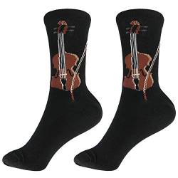 mugesh Musik-Socken Geige (35/38) - Schönes Geschenk für Musiker von mugesh