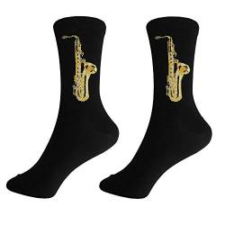 mugesh Musik-Socken Saxofon (39/42) - Schönes Geschenk für Musiker von mugesh