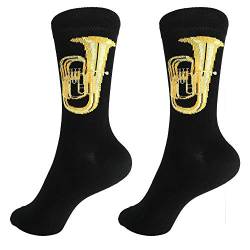 mugesh Musik-Socken Tuba (35/38) - Schönes Geschenk für Musiker von mugesh