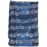 mugesh Schal Schal Noten (blau/weiß), für Musikerinnen und Musiker von mugesh