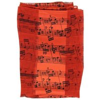 mugesh Schal Schal Noten (orange/schwarz), für Musikerinnen und Musiker von mugesh