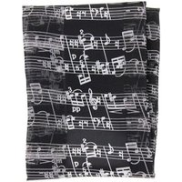 mugesh Schal Schal Noten (schwarz/weiß), für Musikerinnen und Musiker von mugesh