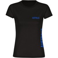 multifanshop T-Shirt Damen Australia - Brust & Seite - Frauen von multifanshop