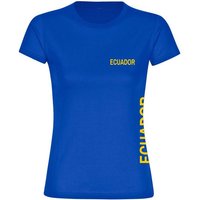 multifanshop T-Shirt Damen Ecuador - Brust & Seite - Frauen von multifanshop