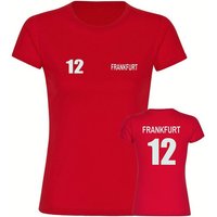multifanshop T-Shirt Damen Frankfurt - Trikot 12 - Frauen von multifanshop