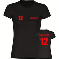 multifanshop T-Shirt Damen Frankfurt - Trikot 12 - Frauen von multifanshop