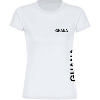 multifanshop T-Shirt Damen Ghana - Brust & Seite - Frauen von multifanshop