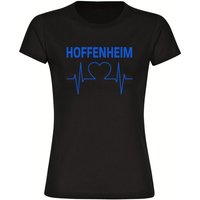 multifanshop T-Shirt Damen Hoffenheim - Herzschlag - Frauen von multifanshop