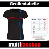 multifanshop T-Shirt Damen Netherlands - Brust & Seite - Frauen von multifanshop