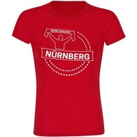 multifanshop T-Shirt Damen Nürnberg - Meine Fankurve - Frauen von multifanshop