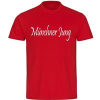 multifanshop T-Shirt Kinder München rot - Münchner Jung - Boy Girl von multifanshop
