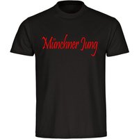 multifanshop T-Shirt Kinder München rot - Münchner Jung - Boy Girl von multifanshop