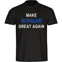 multifanshop T-Shirt Kinder Schalke - Make Great Again - Jungen Mädchen Shirt Fanartikel von multifanshop