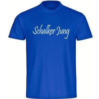 multifanshop T-Shirt Kinder Schalke - Schalker Jung - Jungen Mädchen Shirt Fanartikel von multifanshop