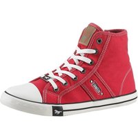 Mustang Shoes High-Top-Sneaker, Freizeitschuh Sneaker, High Top-Sneaker, Schnürschuh mit Label in der Laufsohle von mustang shoes