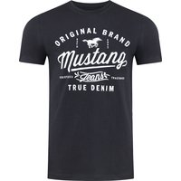 Mustang Herren T-Shirt Mehrfarbig Rundhals Regular Fit S bis 6XL von mustang