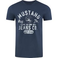 Mustang Herren T-Shirt Mehrfarbig Rundhals Regular Fit S bis 6XL von mustang