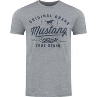 Mustang Herren T-Shirt Mehrfarbig Rundhals Regular Fit S bis 6XL von mustang