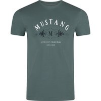 Mustang Herren T-Shirt Mehrfarbig Rundhals Regular Fit S bis 6XL von mustang