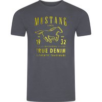 Mustang Herren T-Shirt Mehrfarbig Rundhals Regular Fit S bis 6XL von mustang