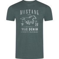 Mustang Herren T-Shirt Mehrfarbig Rundhals Regular Fit S bis 6XL von mustang