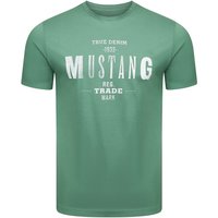 Mustang Herren T-Shirt Mehrfarbig Rundhals Regular Fit S bis 6XL von mustang