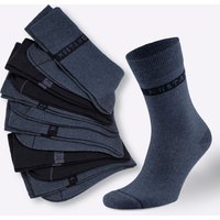 Witt Weiden Herren Herren-Socken blau-sortiert von mustang