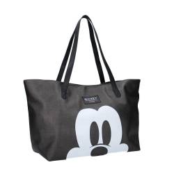mybagstory - Einkaufstasche - Mickey - Disney - Damen - Jugendliche - Strand - Laufen - Schule - College - Größe 56 cm - Träger von mybagstory