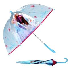 mybagstory - Regenschirm für Kinder - Die Eiskönigin - Blau - Kindergarten - Urlaub - Regenschirm Mädchen - 73 cm - Geschenkidee - leicht - kompakt - manuelle Öffnung - robust - Klemmfest, blau von mybagstory