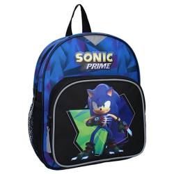 mybagstory - Rucksack - Sonic - Schwarz - Kinder - Schule - Kindergarten - Kindergarten - Kindergarten - Grundschule - Schulranzen Jungen - Größe 29 cm - verstellbare Träger - Geschenkidee, Schwarz , von mybagstory