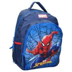 mybagstory - Rucksack – Spiderman – Marvel – Kinder – Schule – Grundschule – Kindergarten – Kindergarten – Schulranzen – Jungen – Größe 35 cm – verstellbare Träger – Geschenkidee, blau von mybagstory