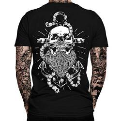 Anker Shirt Herren | Totenkopf | Hamburg | Seemann | Anchor | Skull | Männer T-Shirt | Kiez | Elbe | Hafencity | Norddeutsch | Ostsee | Sailor von mycultshirt