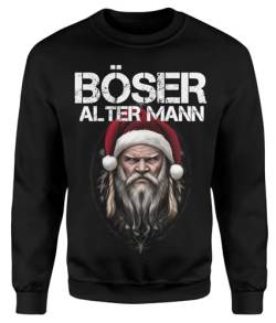 Böser Alter Mann Herren Weihnachts Rundhals Sweater | Fun Sprüche | Ugly Christmas Pulli Pullover | Xmas von mycultshirt