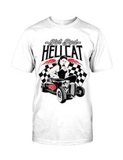 Hellcat T-Shirt Rockabilly Vintage Hot Rod Old School Tattoo College von mycultshirt