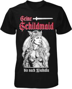 Ihr Wikinger Seine Schildmaid Partner T-Shirt | Thor | Vikings | Ragnar | Odin | See You in Valhalla von mycultshirt