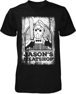 Jason Meat Shop T-Shirt Klassiker Kult Freitag Film 13. Movie Horror Halloween von mycultshirt