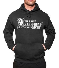 Rasse Kampfhund gibt es Nicht Kapuzen-Sweatshirt Hoodie Kapu Hund neu Boxer Pit von mycultshirt